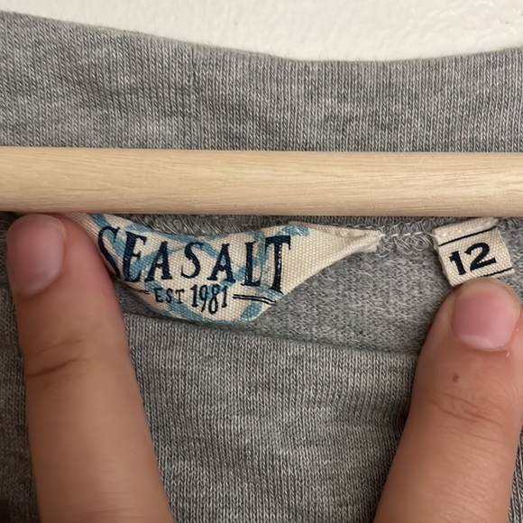 Seasalt Grey Tunic Dress Size 12 Pockets - Picture 3 of 3